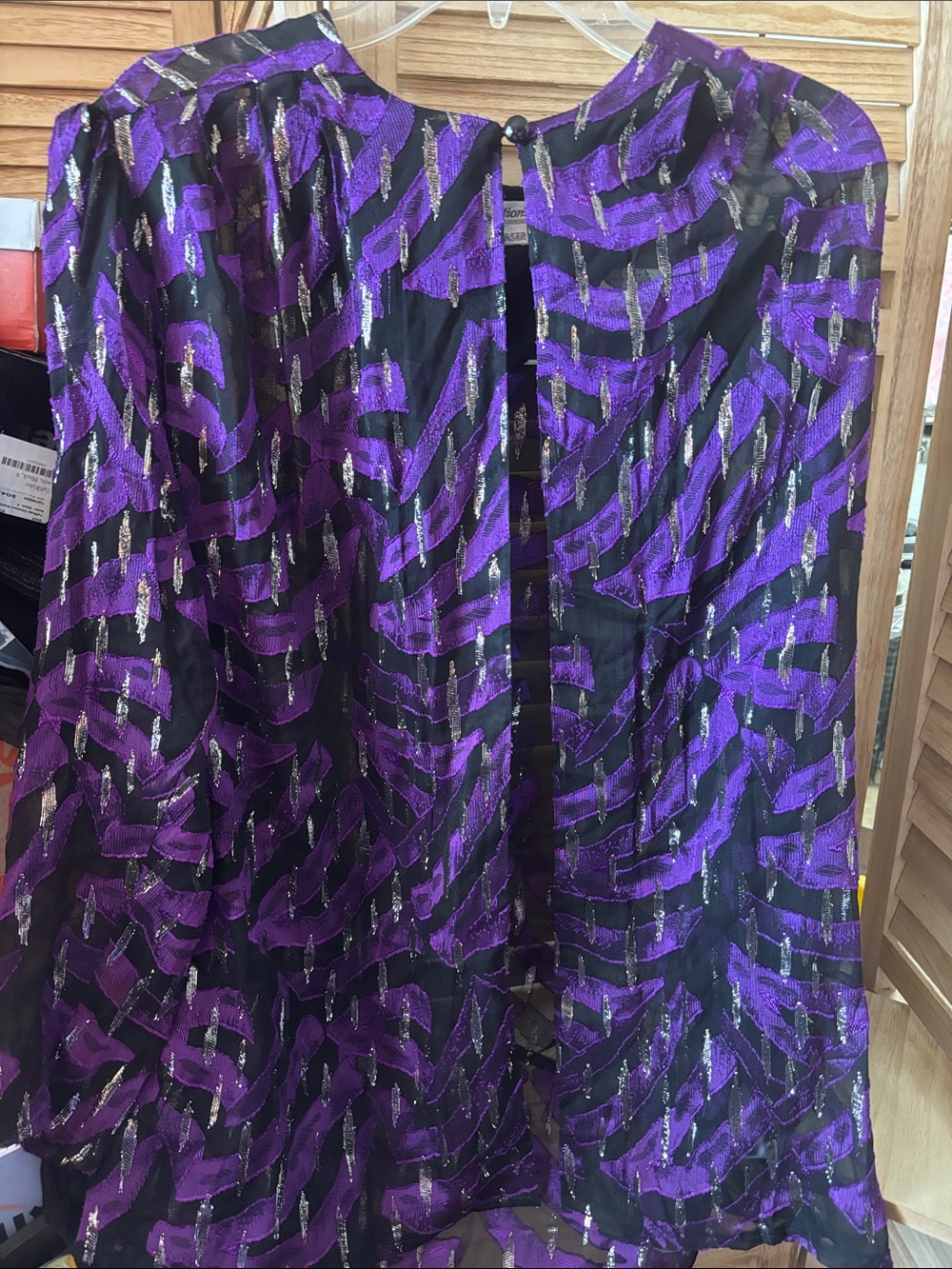Women’s Purple & Black Metallic Coverup 20
